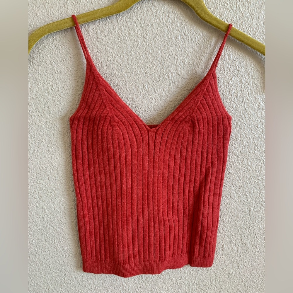 Olivaceous Ribbed Knit Tank Top NWT 🌴